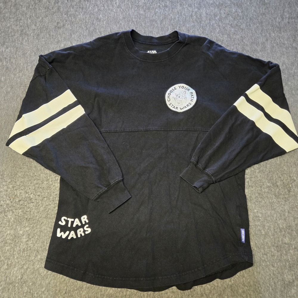 Disney Spirit Jersey Star Wars Shirt XS Black Choose Your Path Grogu Mandalorian